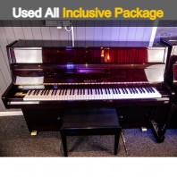 Used Samick Polished Mahogany SU115 Upright Piano - All Inclusive Premium Package (SN:HIK01319) Used Samick Polished Mahogany SU115 Upright Piano - All Inclusive Premium Package (SN:HIK01319)